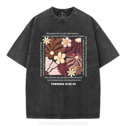 Motherhood Is A Prayer Answered christian Washed T-Shirt