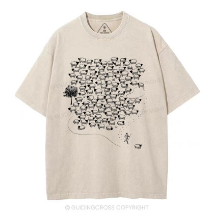 Sheep Christian Washed T-Shirt