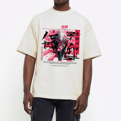 Shield Of Faith Chirstian Washed T-Shirt