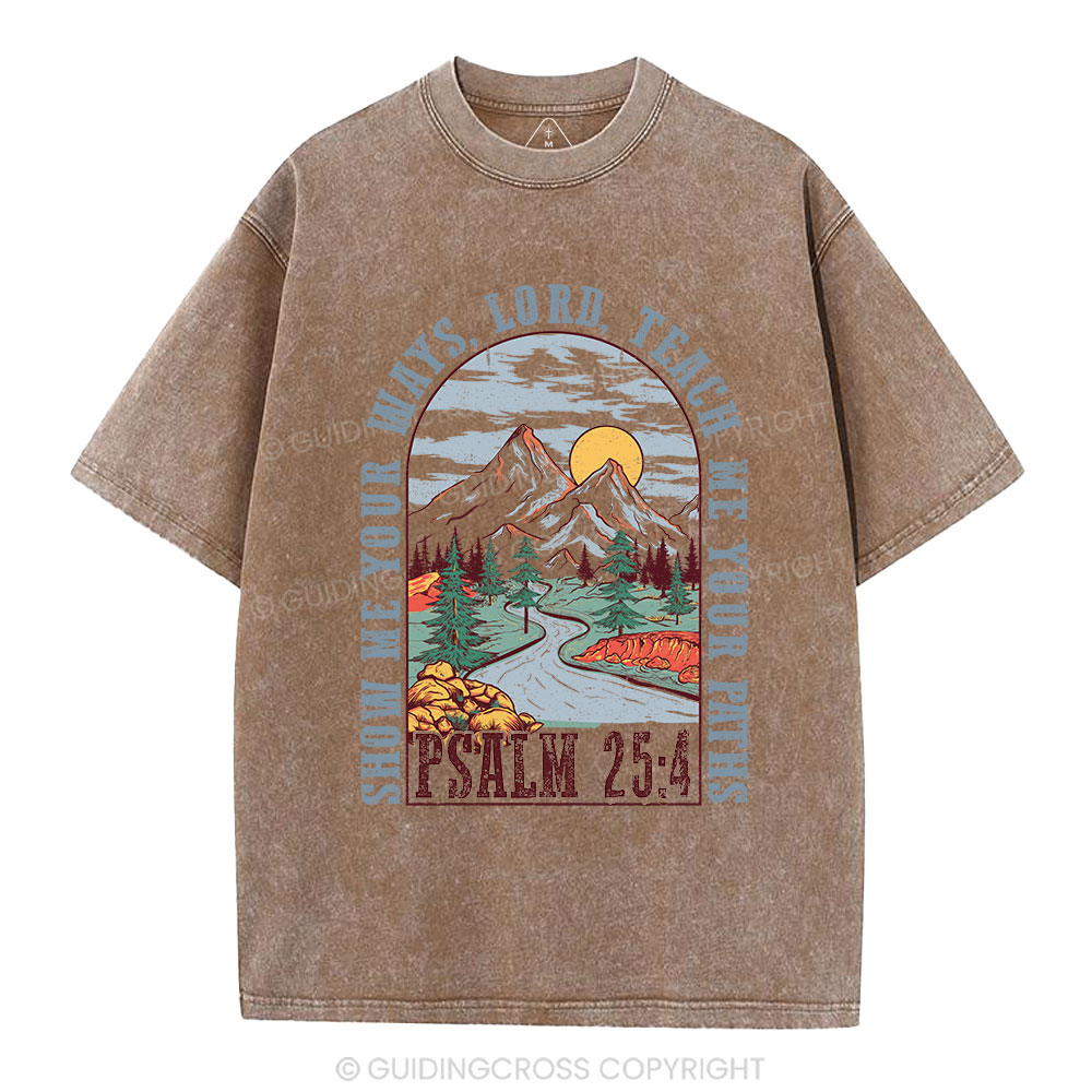 Show Me Your Ways Christian Washed T-Shirt