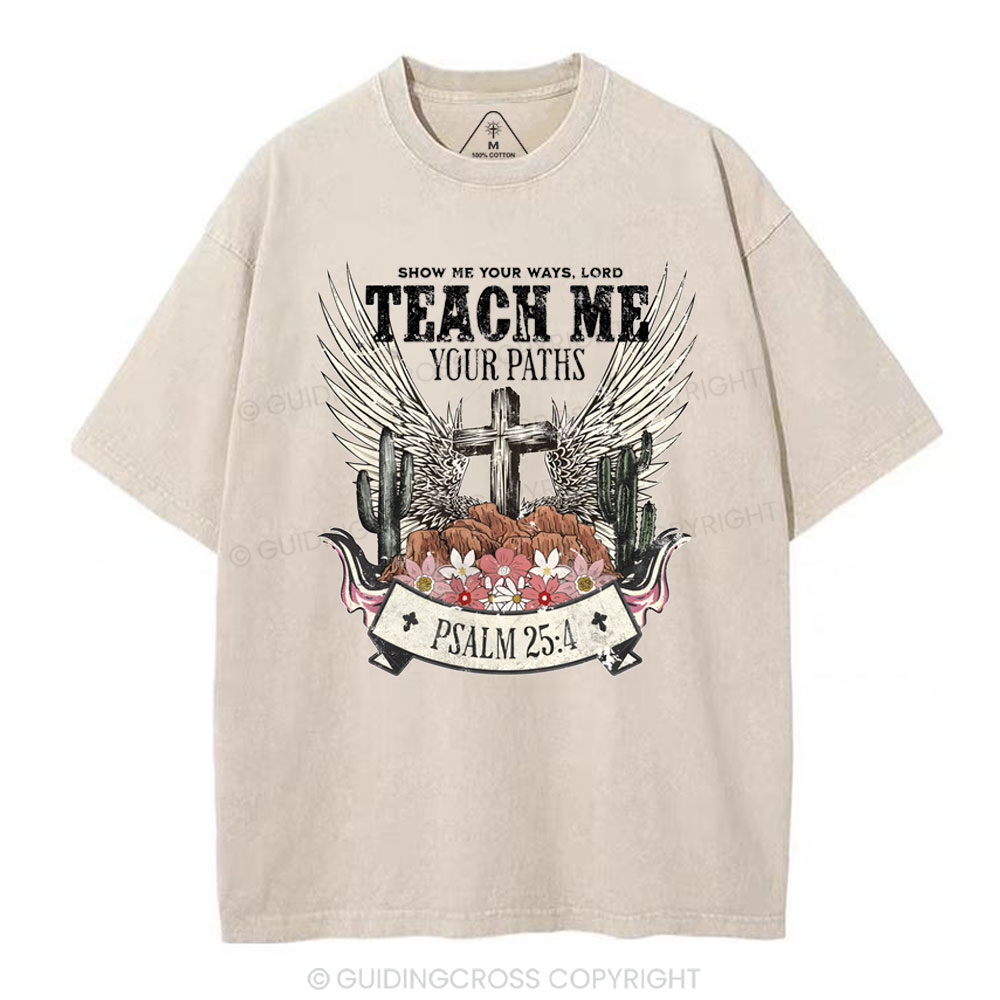 Show Me Your Ways Christian Washed T-Shirt