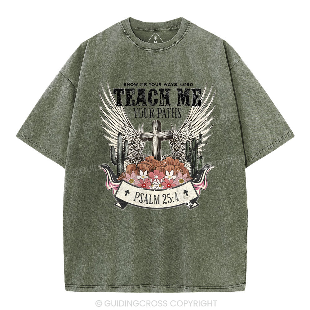 Show Me Your Ways Christian Washed T-Shirt