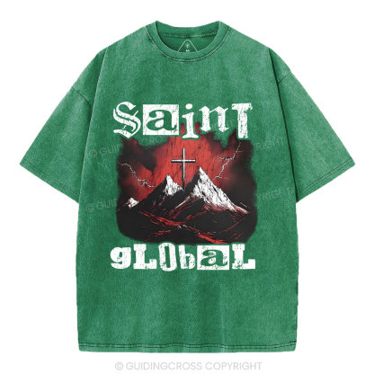 Siant Global Christian Washed T-Shirt