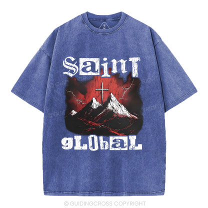 Siant Global Christian Washed T-Shirt