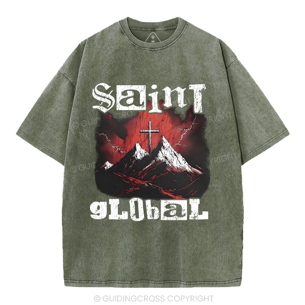 Siant Global Christian Washed T-Shirt