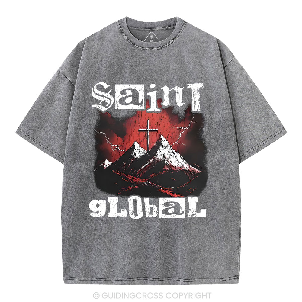 Siant Global Christian Washed T-Shirt