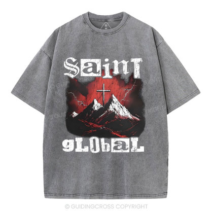 Siant Global Christian Washed T-Shirt