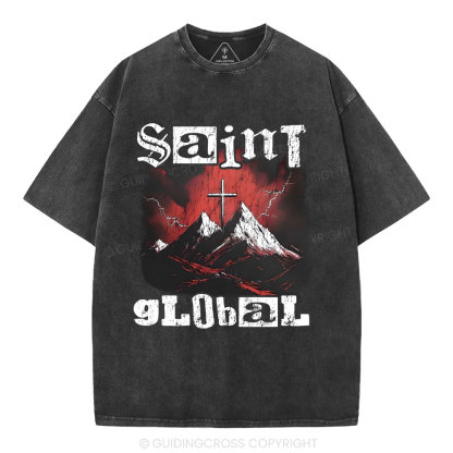 Siant Global Christian Washed T-Shirt