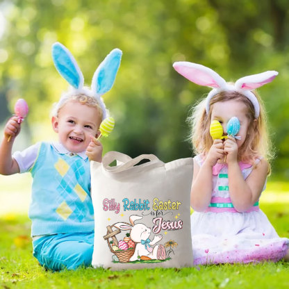 Silly Rabbit Easter Is For Jesus Christian Bag