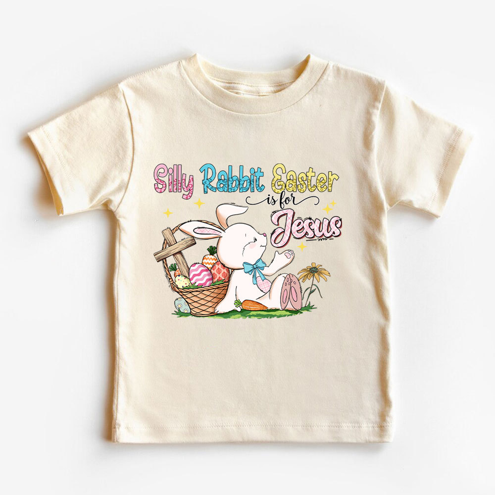Silly Rabbit Easter Is For Jesus Christian Kid T-Shirt