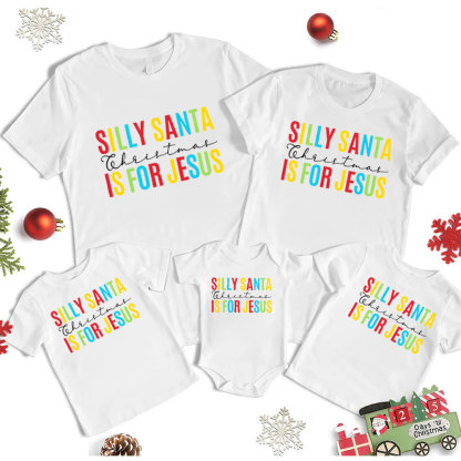 Silly Santa Christmas Family Matching Shirts