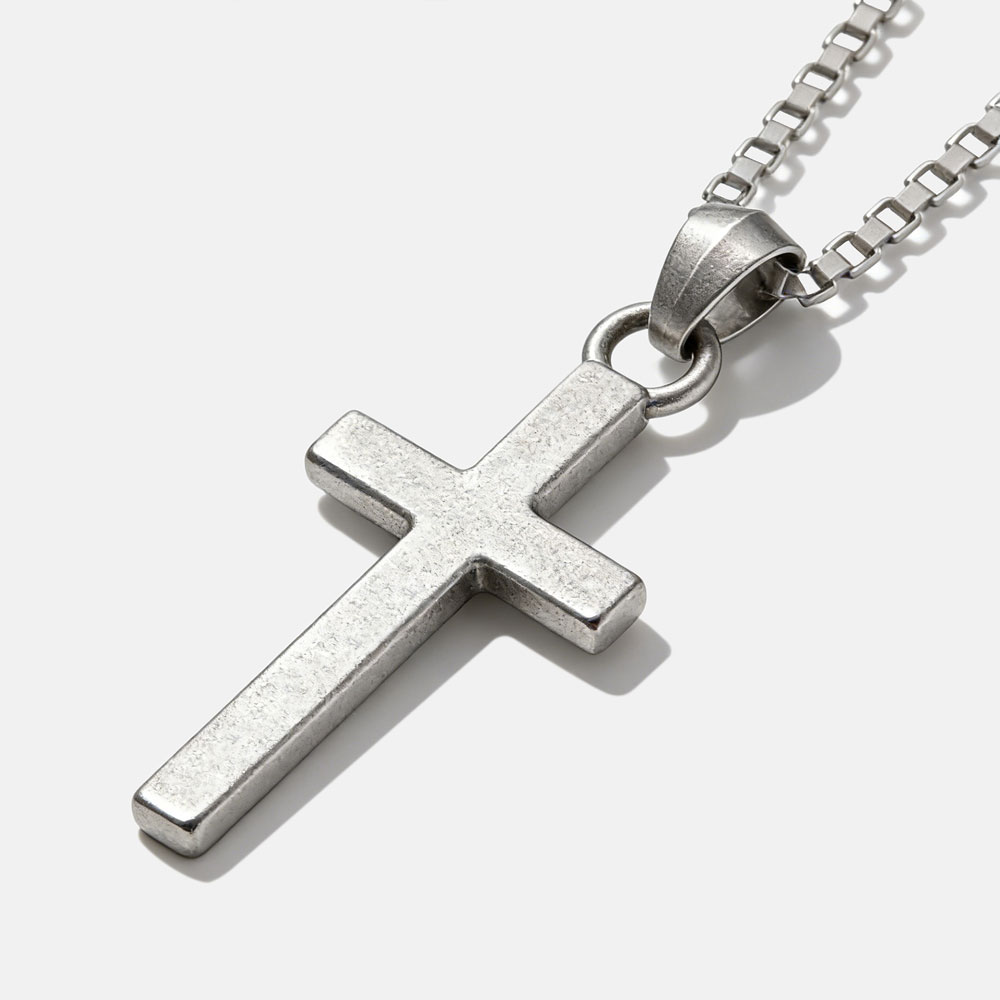 Simple Cross Christian 925 Sterling Silver Necklace