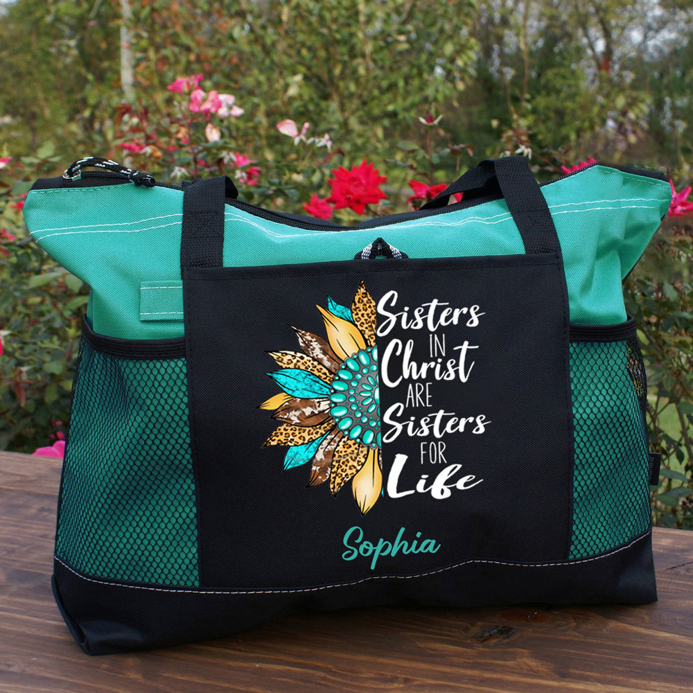 Sisters In Christ Are Sisters For Life Christian Tote Bag