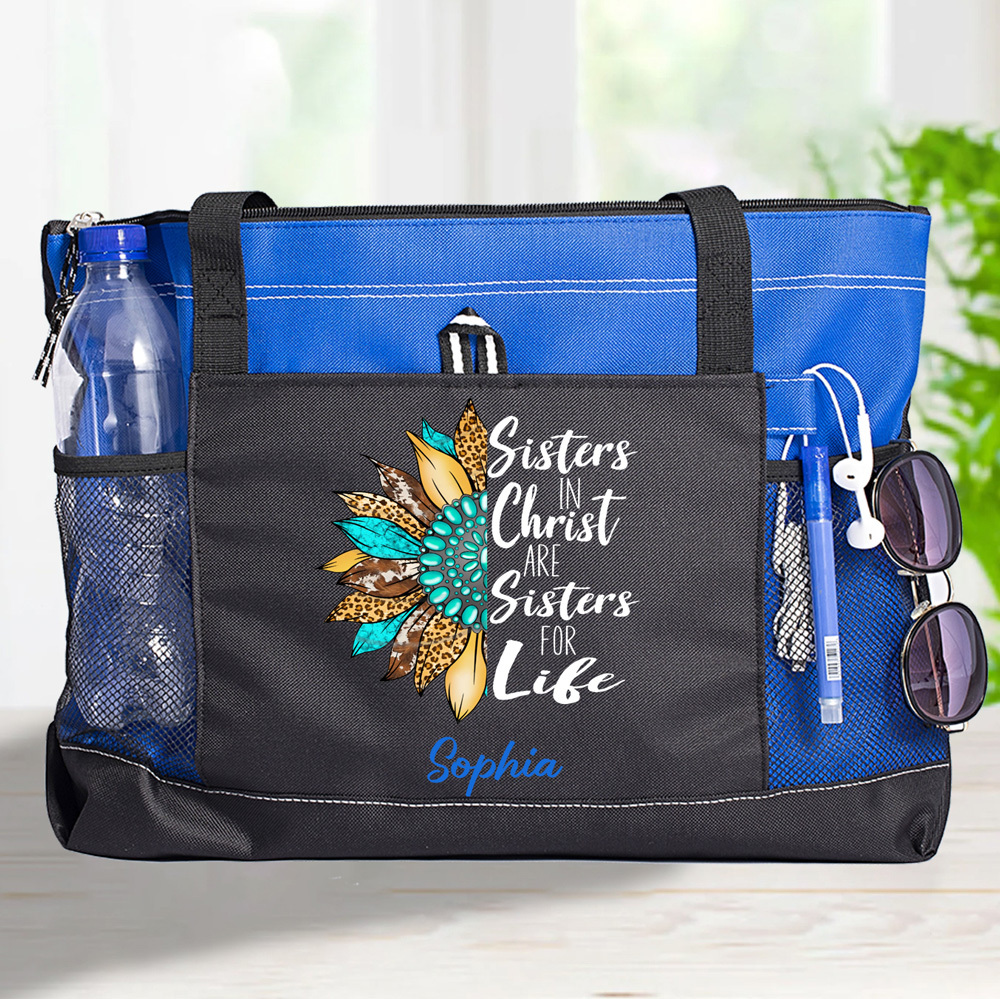 Sisters In Christ Are Sisters For Life Christian Tote Bag