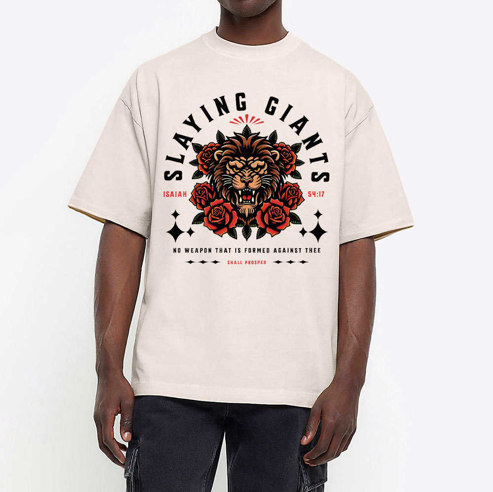 Slaying Giants Christian Washed T-Shirt