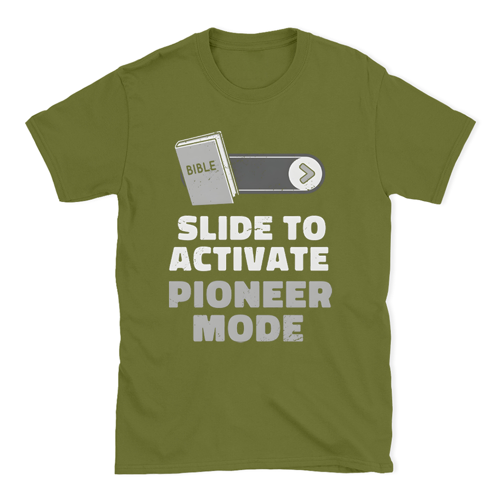 Slide To Activate Pioneer Mode Christian T-Shirt