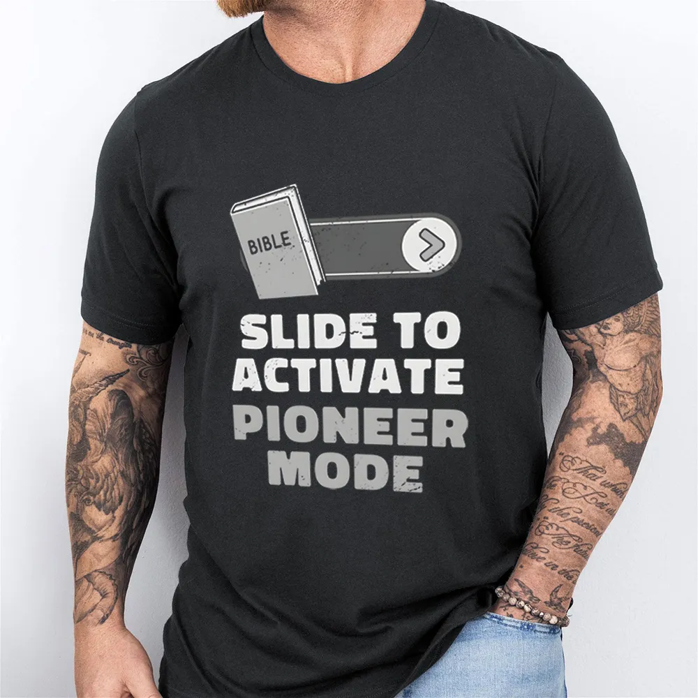 Slide To Activate Pioneer Mode Christian T-Shirt