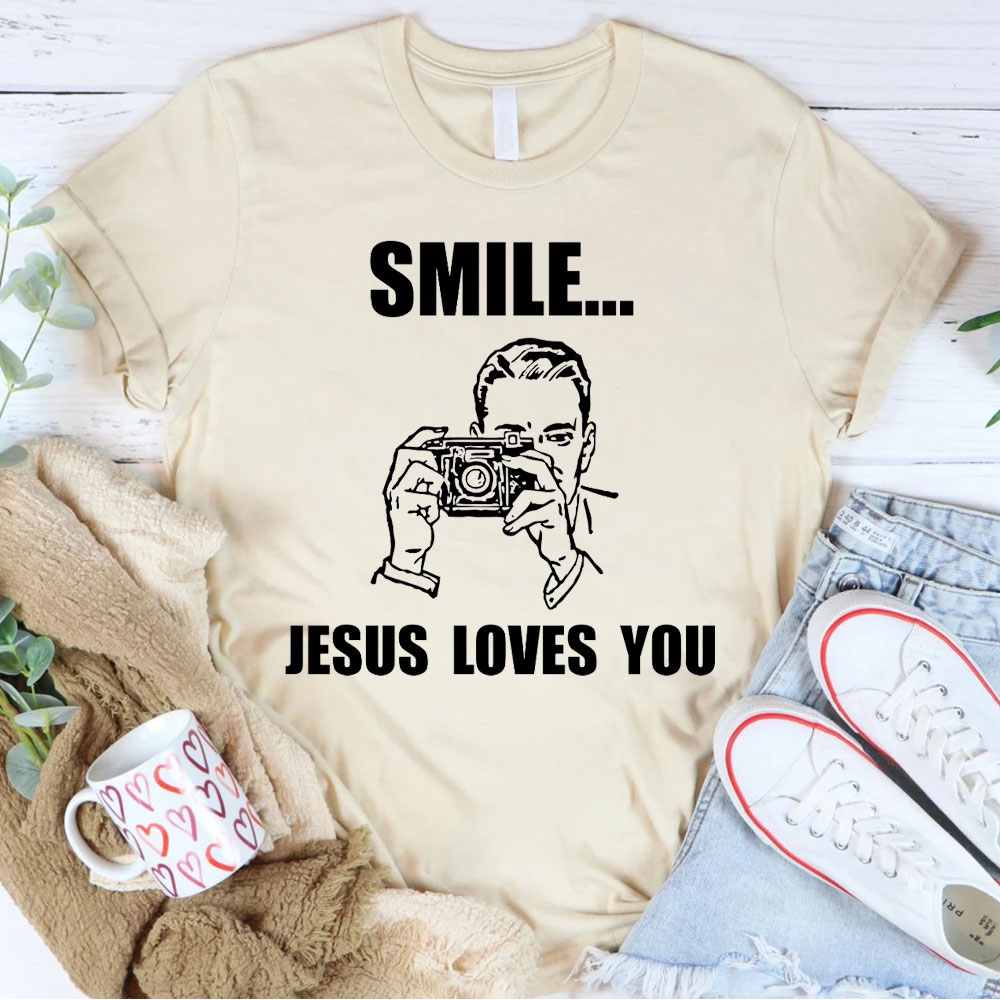 Smile Jesus Love You Christian T-Shirt