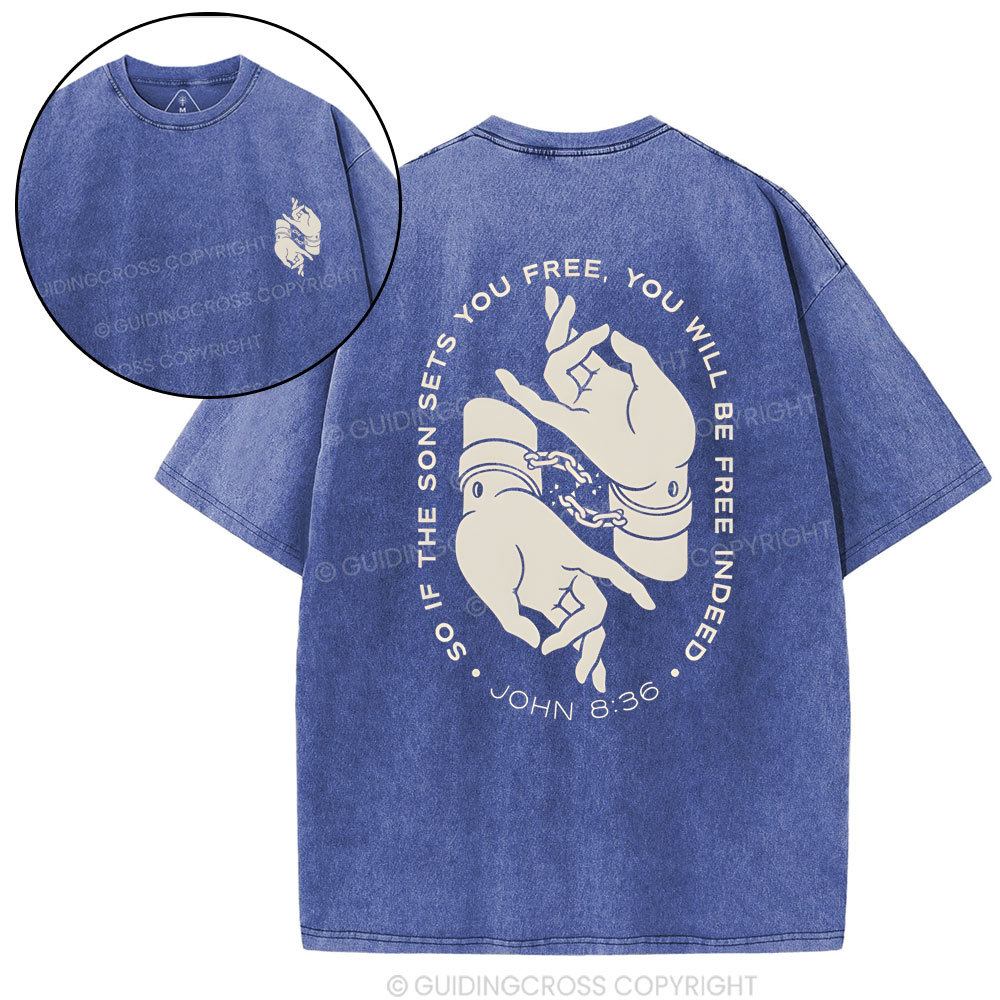 Double-sided sample washed T-Shirt Sale - GuidingCross