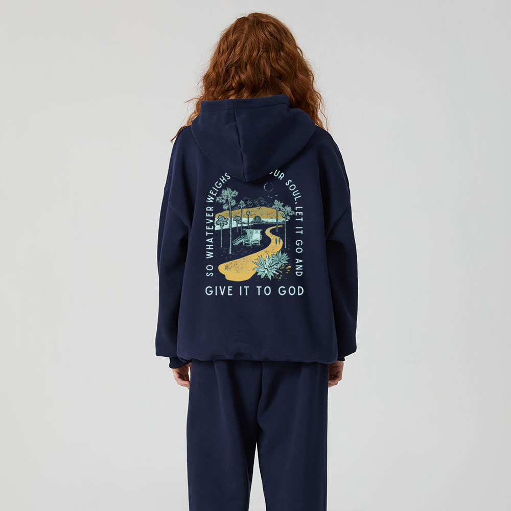 So Whatever Weighs Opon Your Soul Christian Premium Fleece Hoodie Set