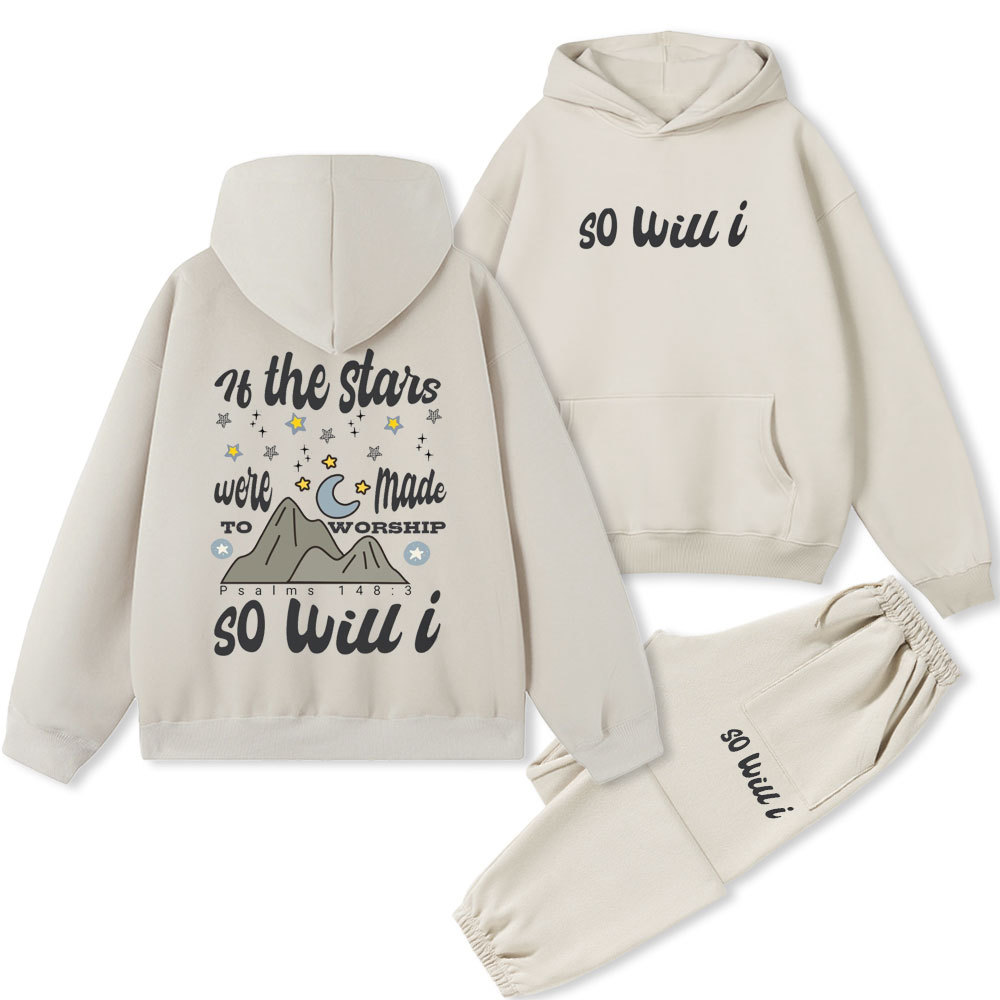 So Will I Christian Fleece Hoodie Set