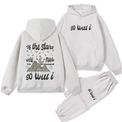 So Will I Christian Fleece Hoodie Set