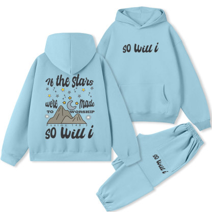 So Will I Christian Fleece Hoodie Set