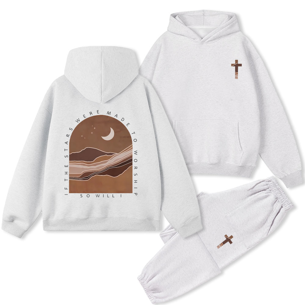 So Will I Christian Premium Fleece Hoodie Set