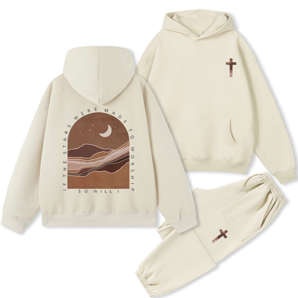 So Will I Christian Premium Fleece Hoodie Set