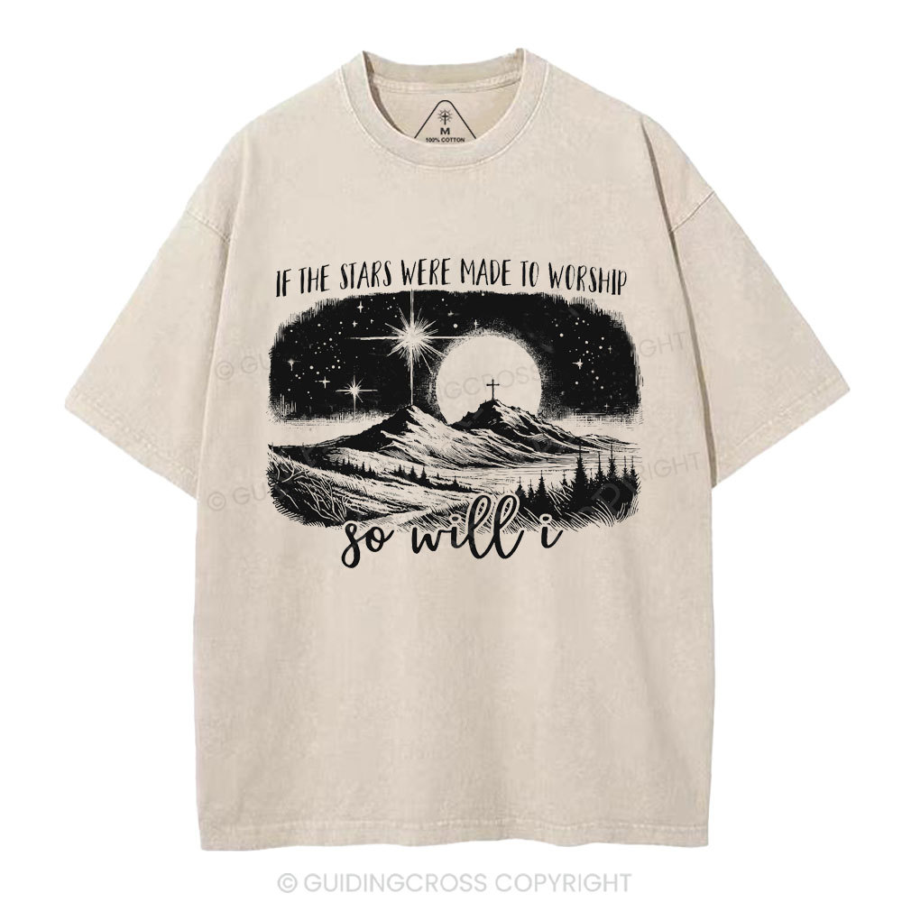 So Will I Christian Washed T-Shirt