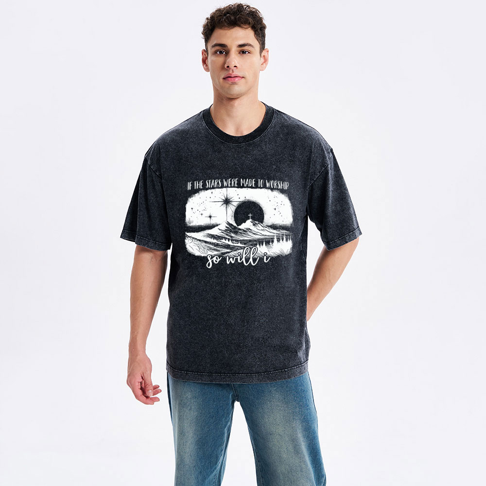 So Will I Christian Washed T-Shirt