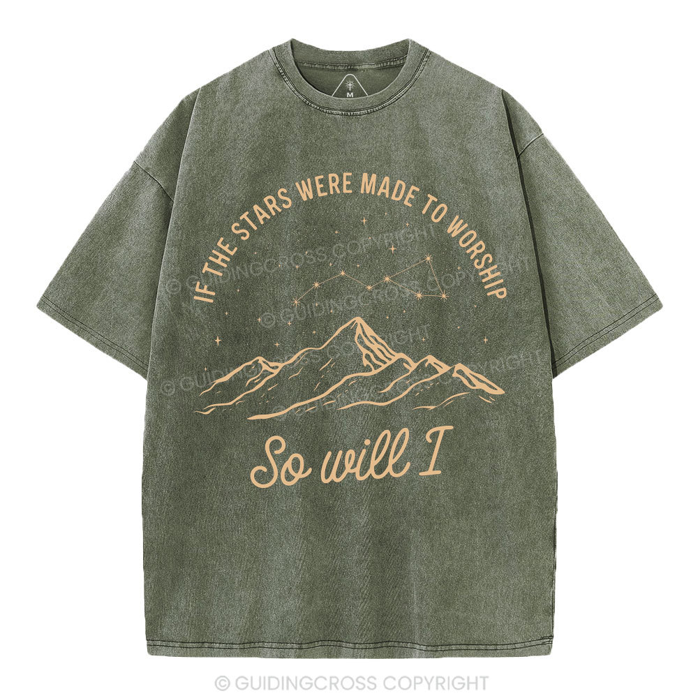 So Will I Christian Washed T-Shirt