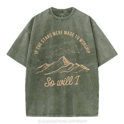 So Will I Christian Washed T-Shirt