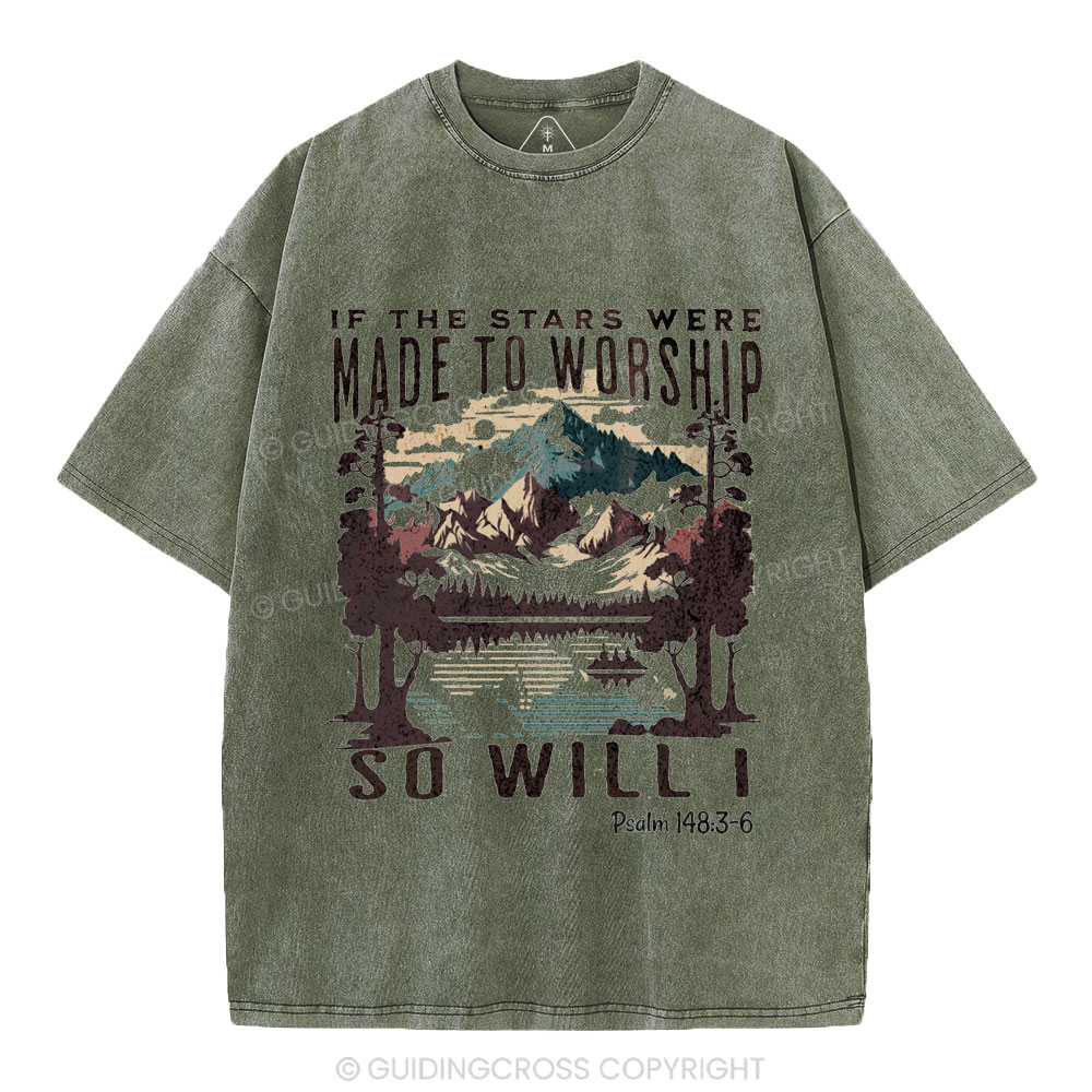 So Will I Christian Washed T-Shirt