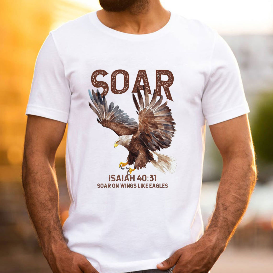 Soar On The Wings Like Eagles Christian T-Shirt