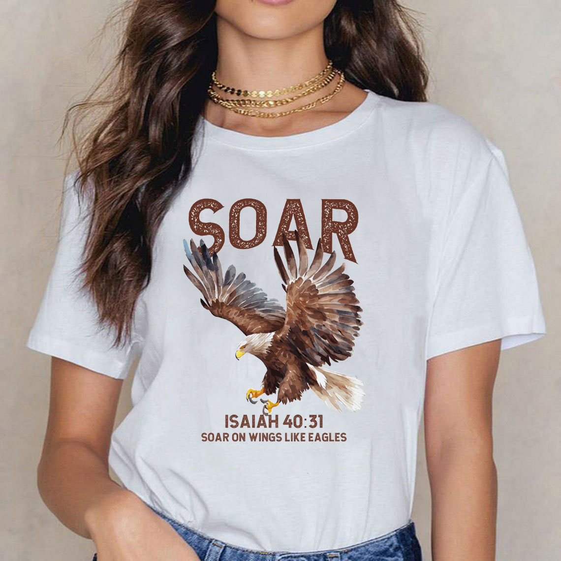 Soar On The Wings Like Eagles Christian T-Shirt