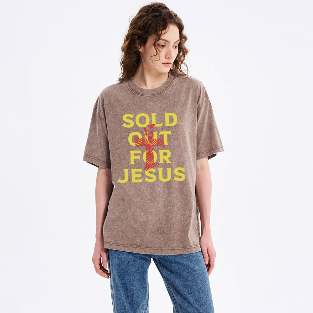 Sold Out For Jesus Christian Washed T-Shirt