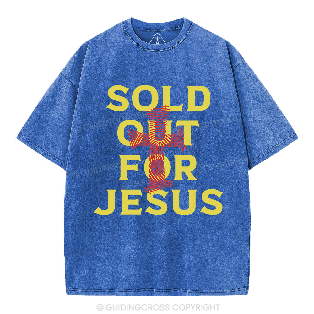 Sold Out For Jesus Christian Washed T-Shirt