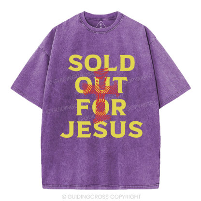 Sold Out For Jesus Christian Washed T-Shirt