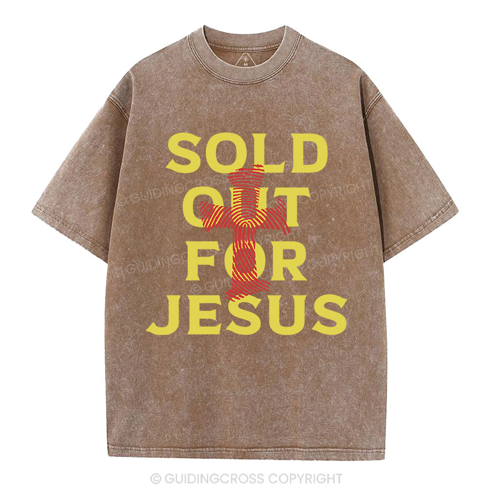 Sold Out For Jesus Christian Washed T-Shirt