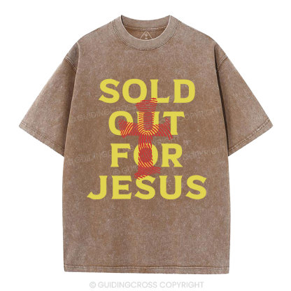 Sold Out For Jesus Christian Washed T-Shirt