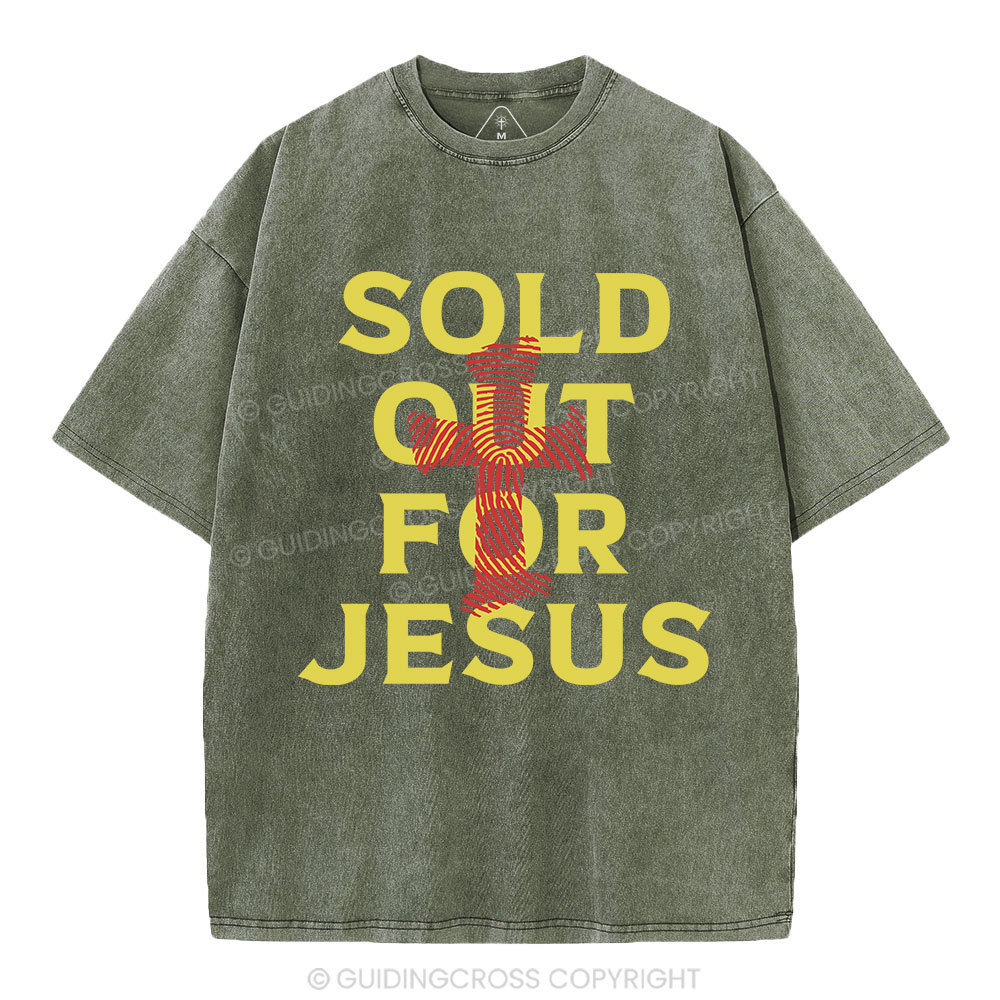 Sold Out For Jesus Christian Washed T-Shirt