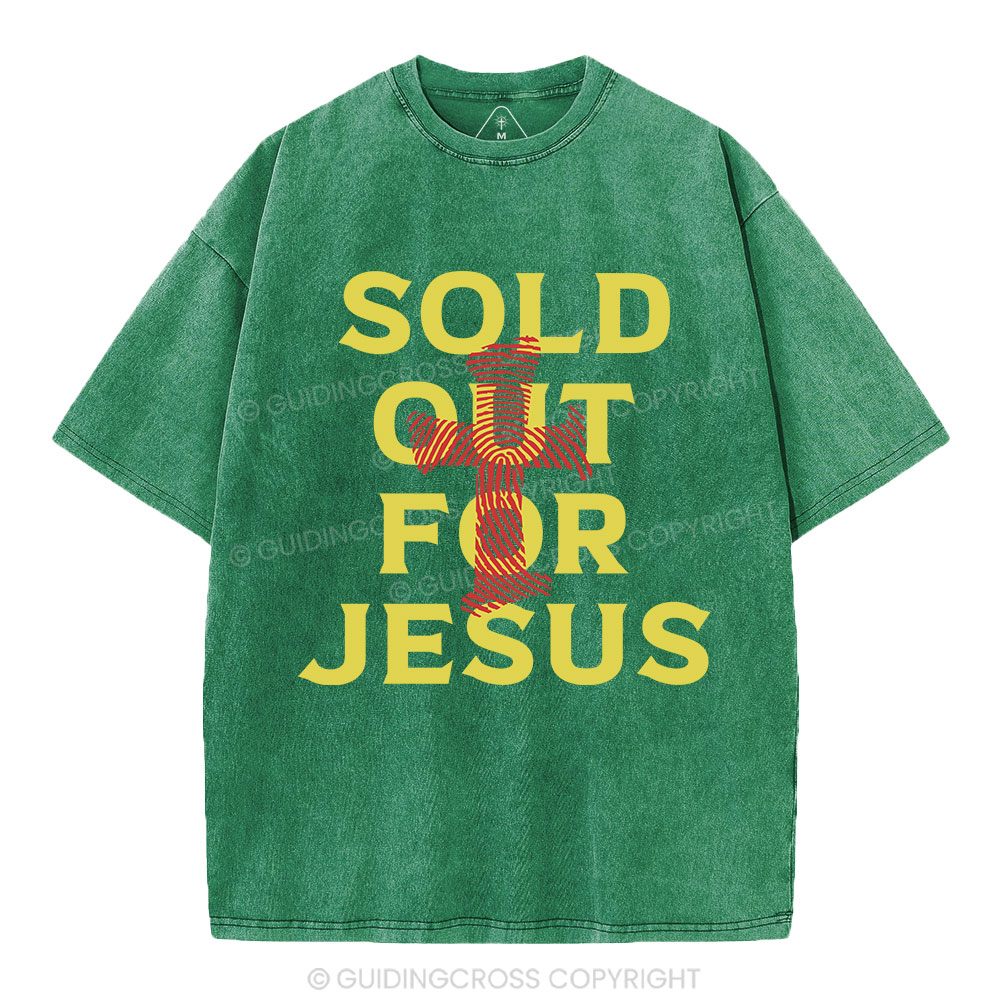 Sold Out For Jesus Christian Washed T-Shirt