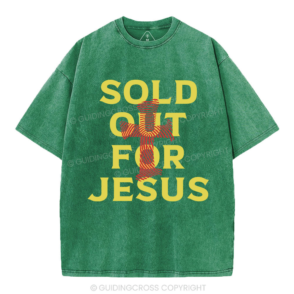 Sold Out For Jesus Christian Washed T-Shirt