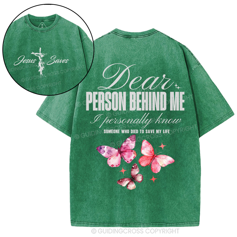 Someone Who Died To Save Me Christian Washed T-Shirt