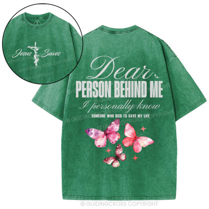 Someone Who Died To Save Me Christian Washed T-Shirt