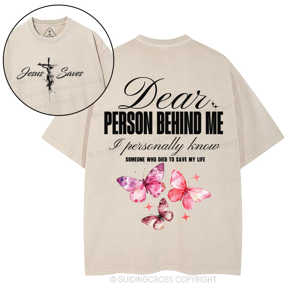 Someone Who Died To Save Me Christian Washed T-Shirt