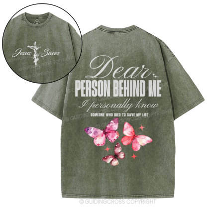 Someone Who Died To Save Me Christian Washed T-Shirt