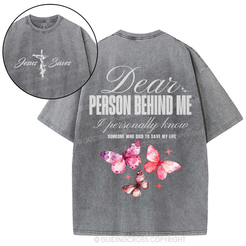 Someone Who Died To Save Me Christian Washed T-Shirt