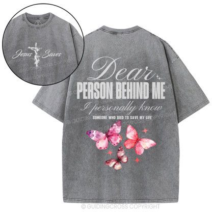 Someone Who Died To Save Me Christian Washed T-Shirt